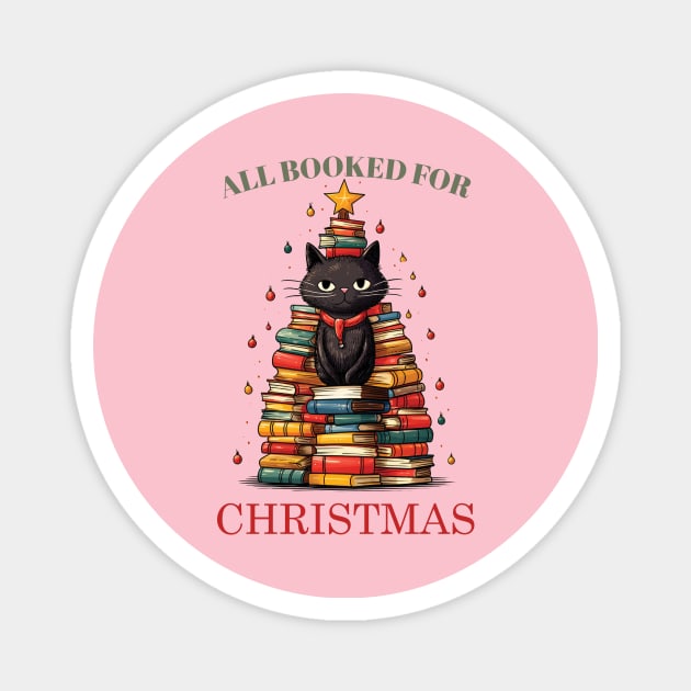 Bookish book Christmas holiday gifts & librarian gift for book nerds, bookworms Magnet by OutfittersAve